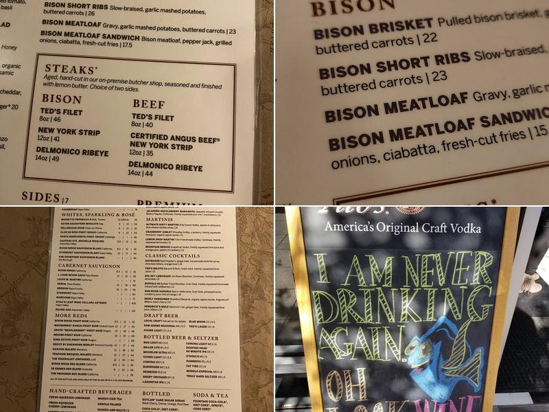 Ted's Montana Grill Menu