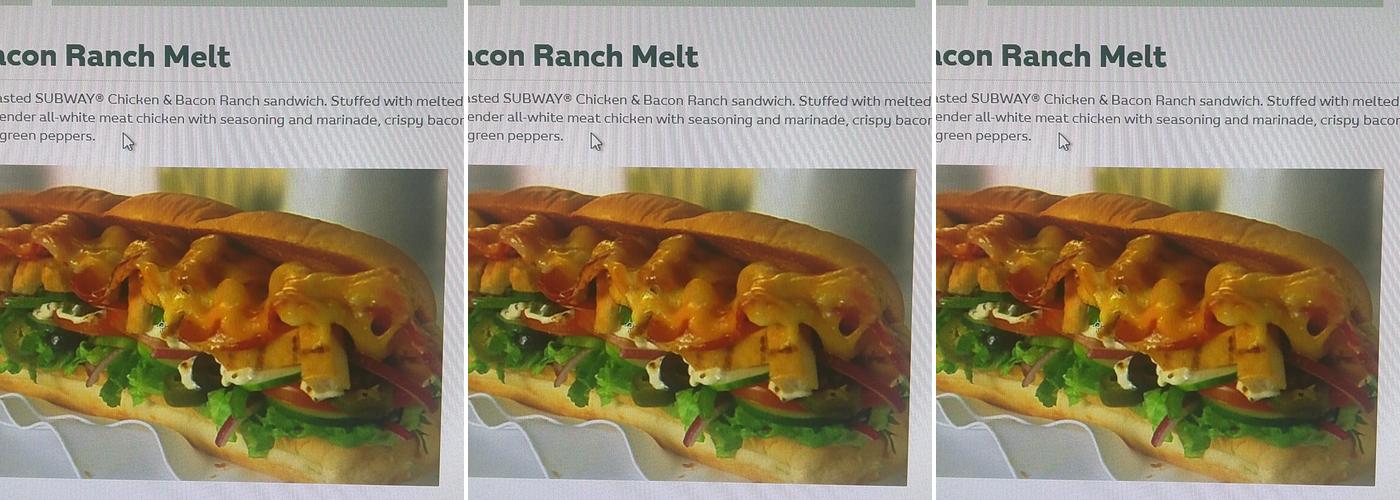 Subway Menu