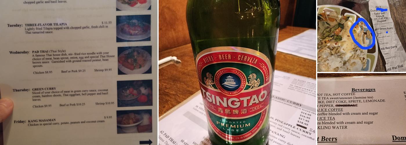 Thai House - University Menu