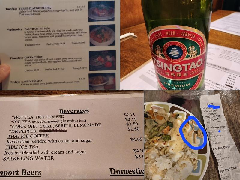 Thai House - University Menu