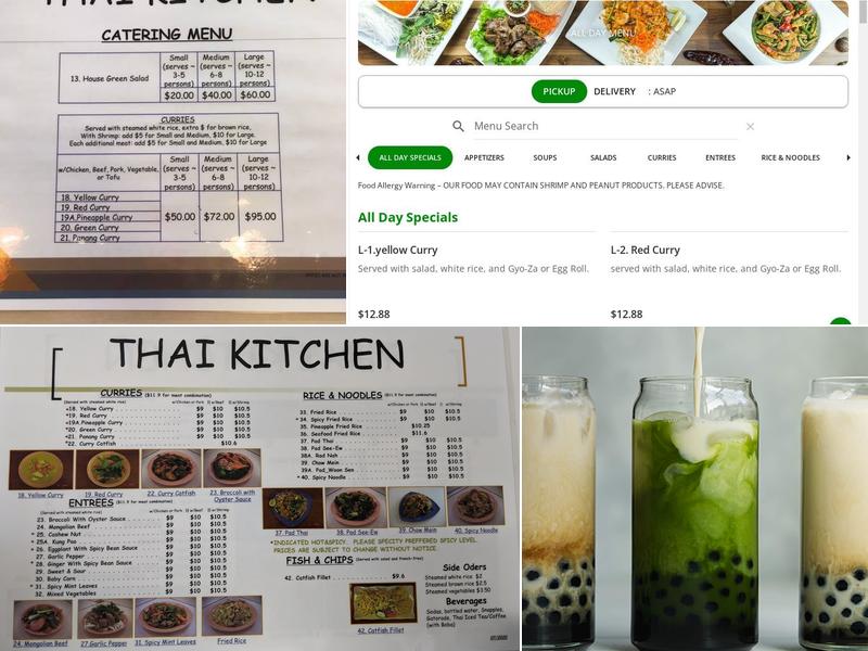 Thai Kitchen Menu