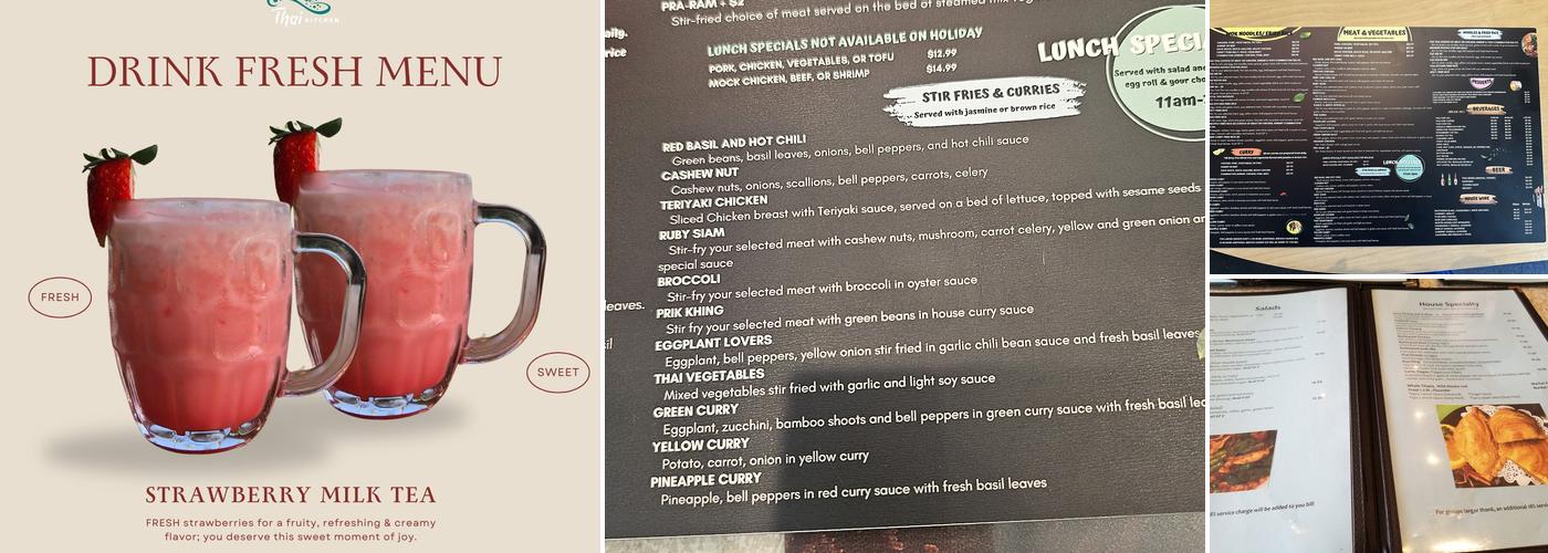 Thai Kitchen Temecula Menu