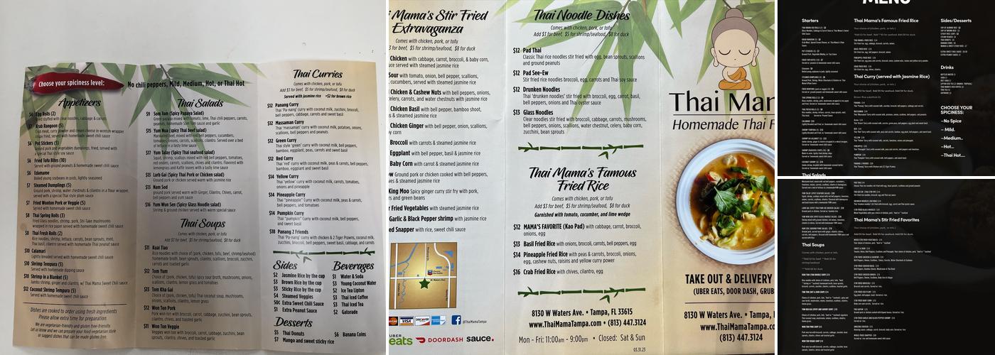 Thai Mama Menu