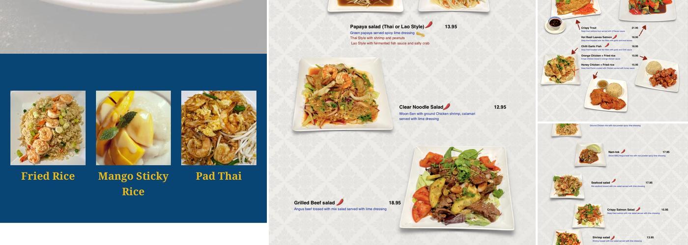 Charm Siam Restaurant Menu