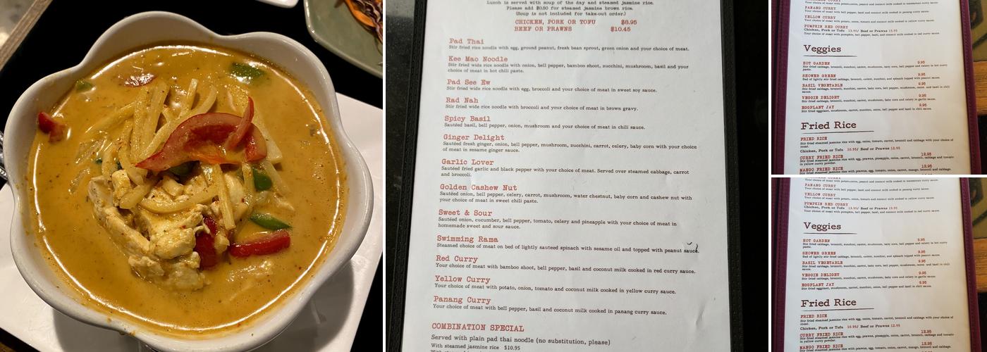 Thai Thani Kitchen Menu