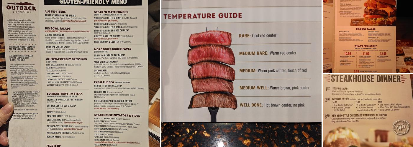 Outback Steakhouse Menu