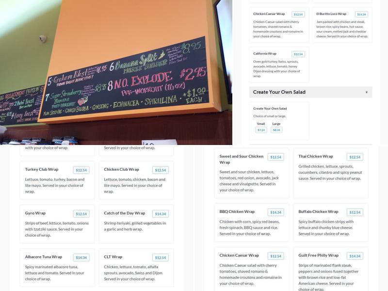 MMM That's A Wrap Menu