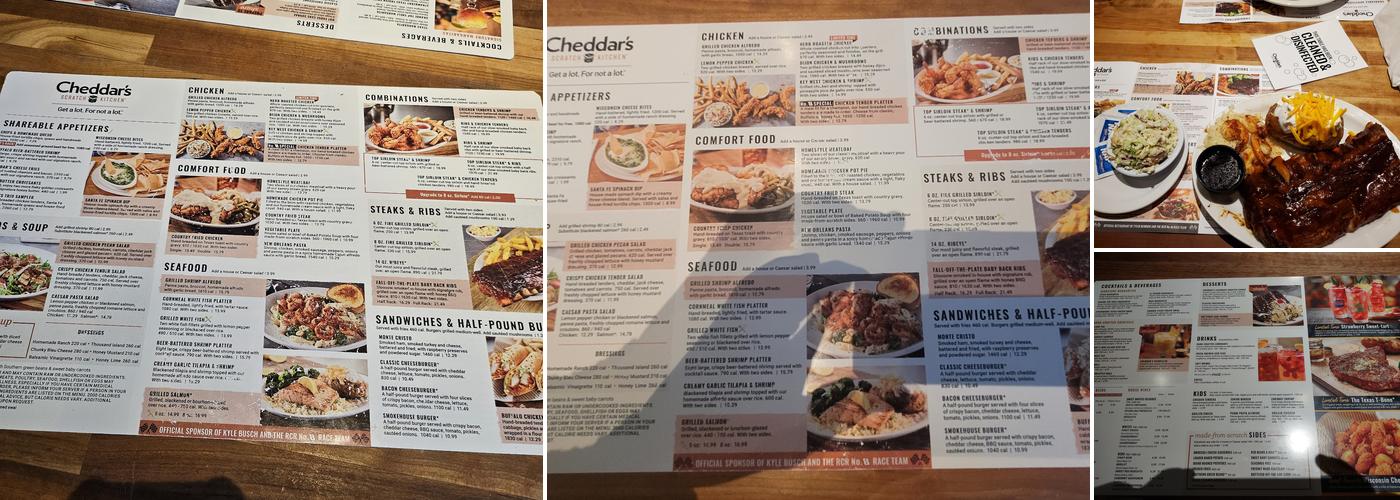 Cheddar's Scratch Kitchen Menu