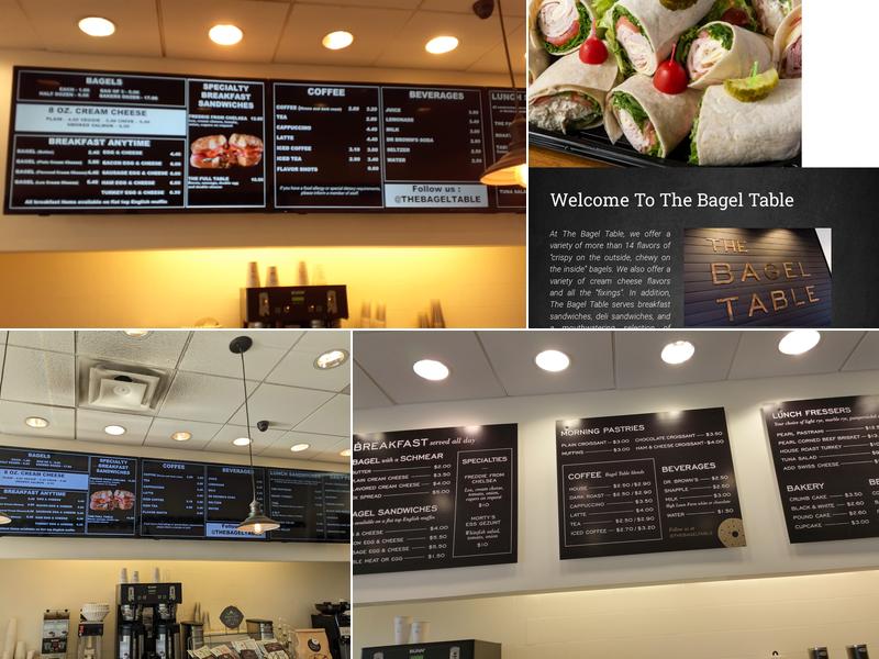 The Bagel Table Menu