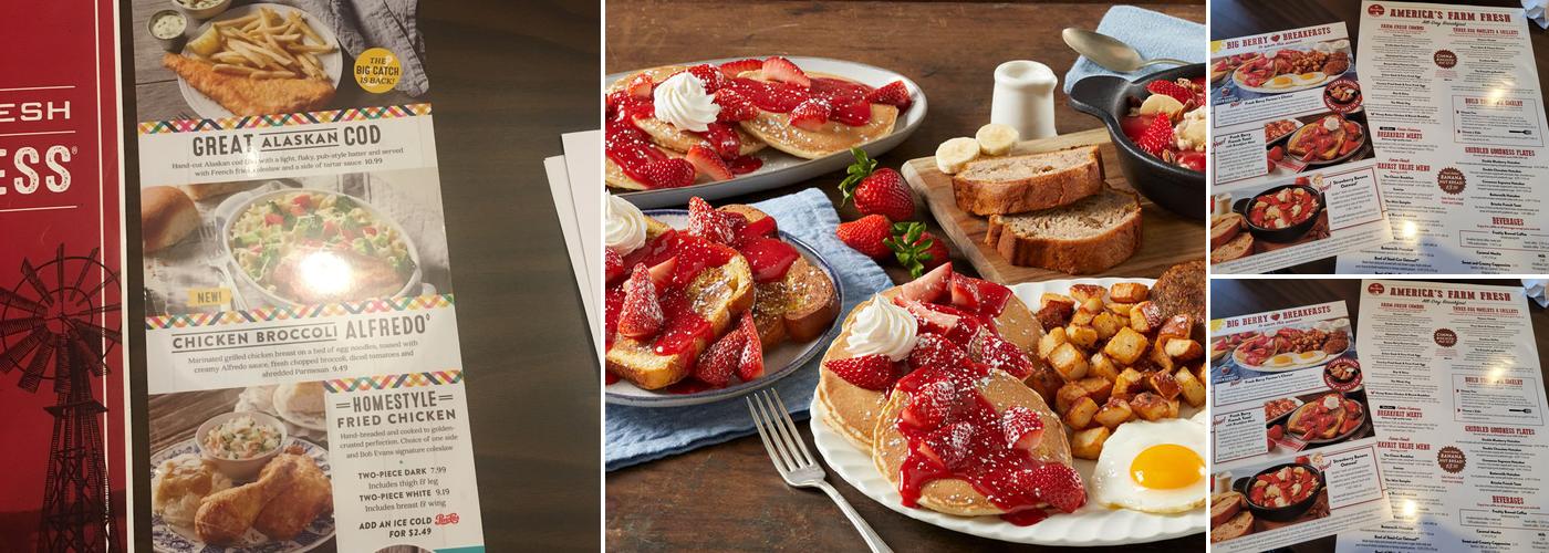 Bob Evans Menu