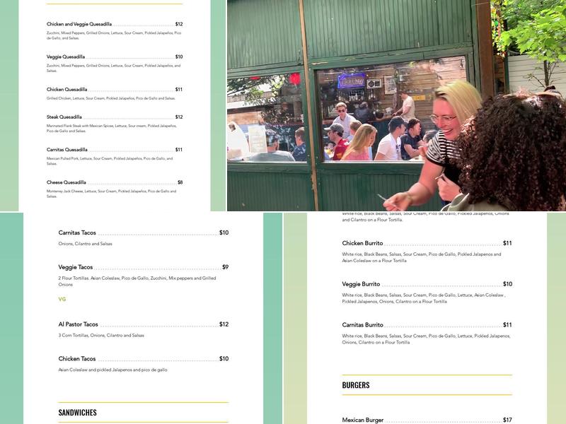 Domingo's at The Woods Menu