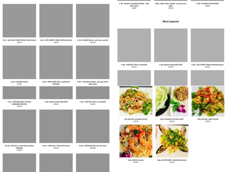 The Boiling Bowl Menu