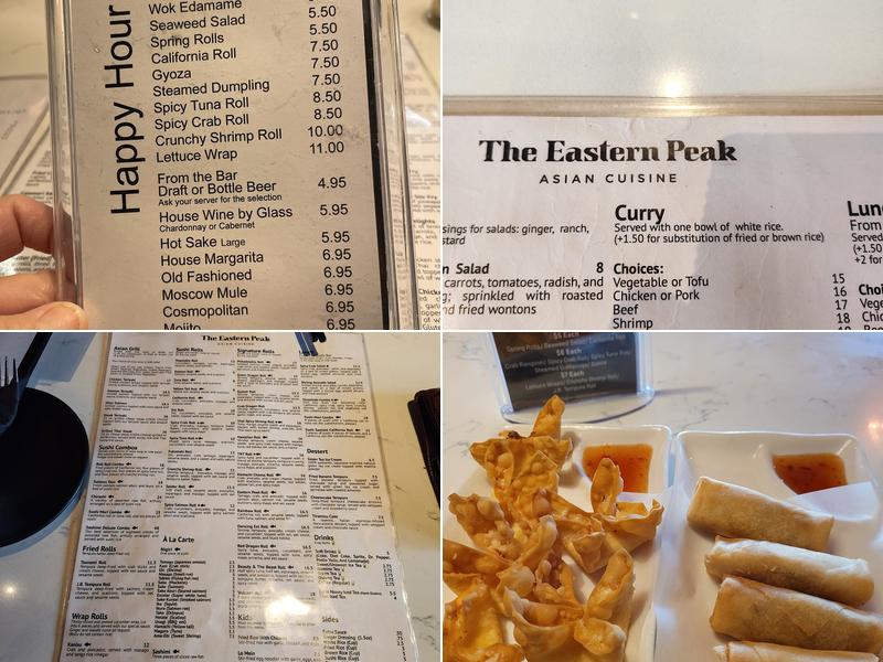 The Eastern Peak - Bellevue Menu