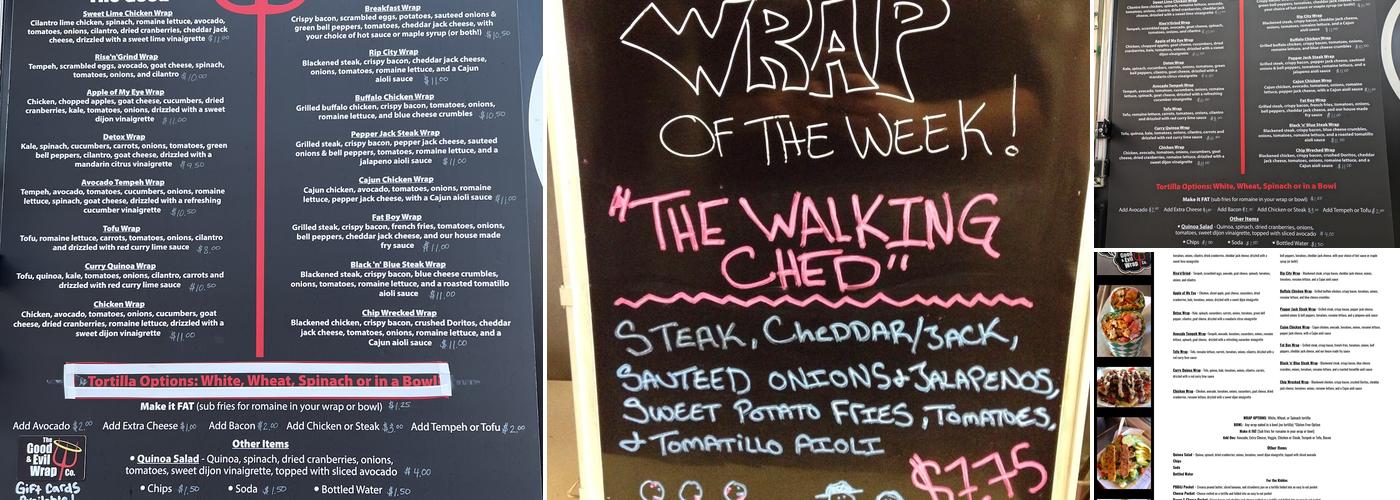 The Good & Evil Wrap Co. Menu
