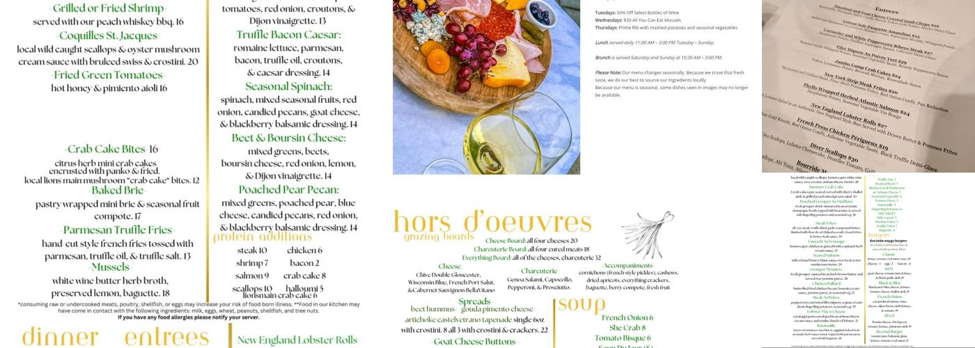 Green Onion Menu