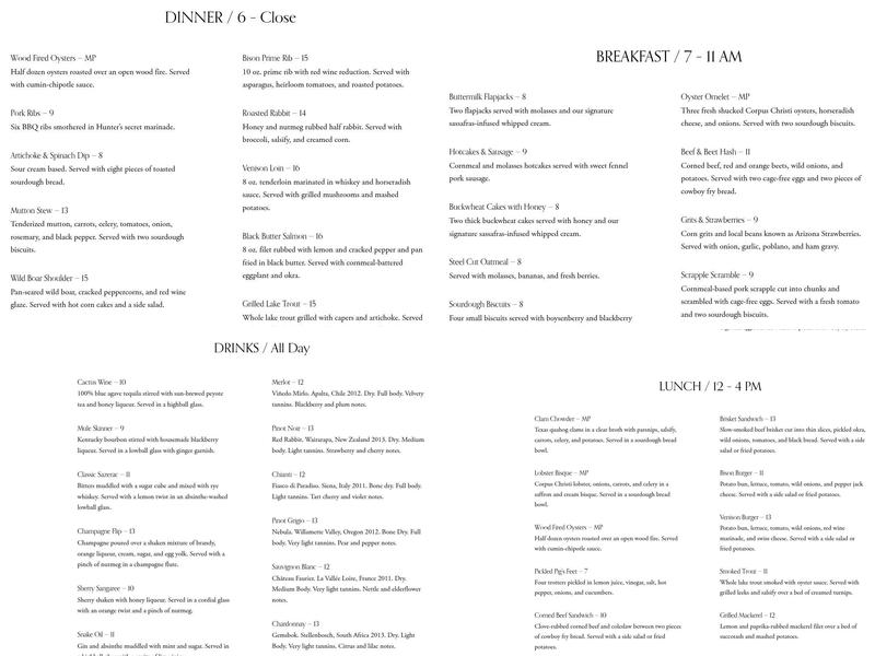 The Hidden Pearl Menu