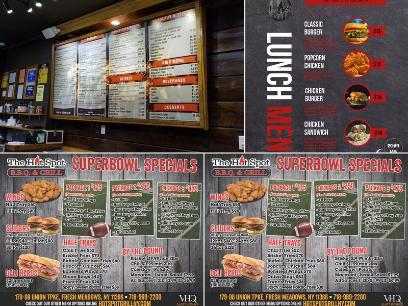 The Hot Spot BBQ & Grill Menu