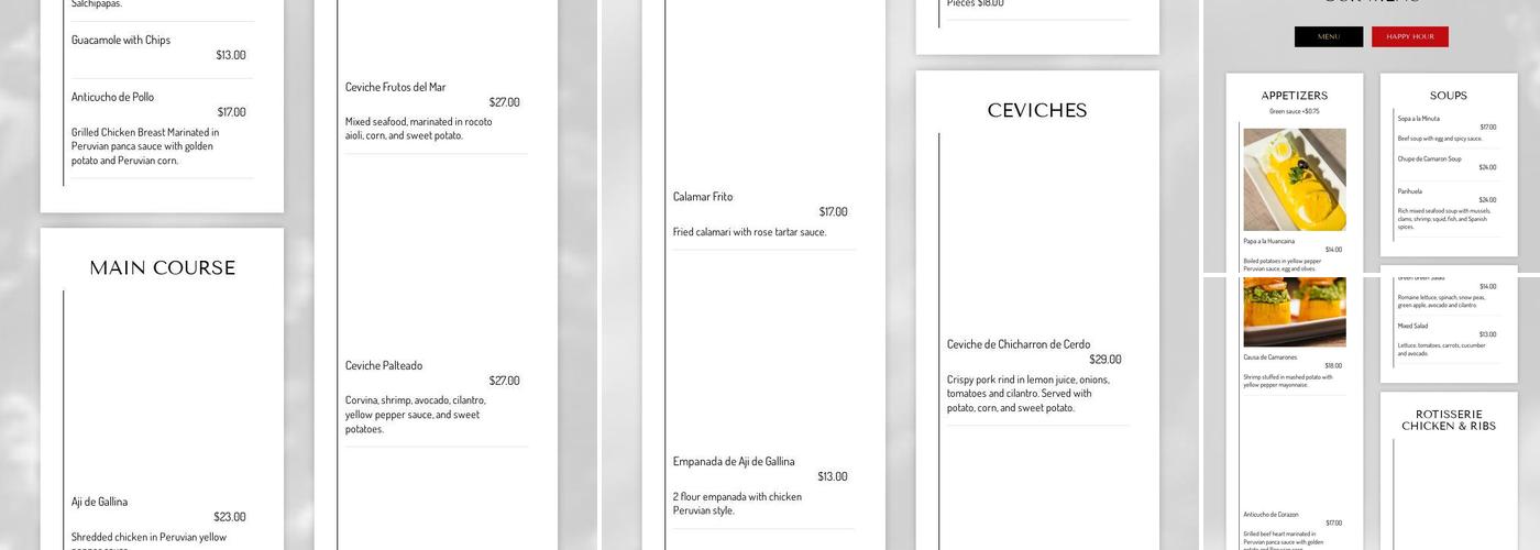 The Inkan Menu