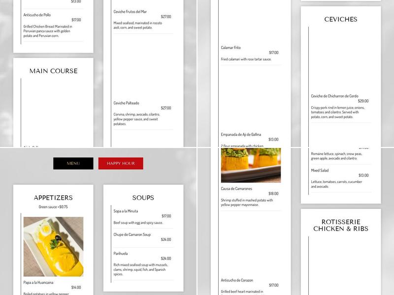 The Inkan Menu