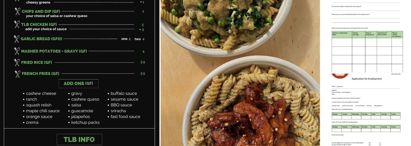 The Loaded Bowl Menu