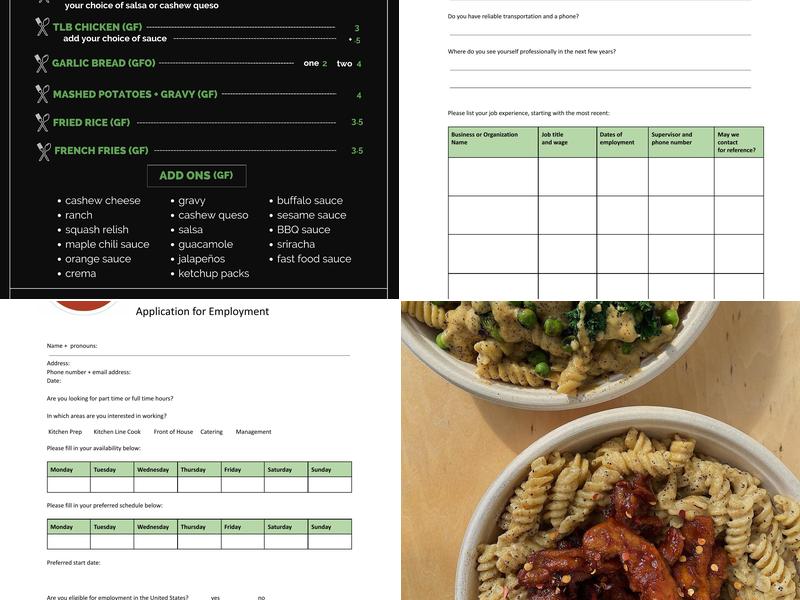 The Loaded Bowl Menu
