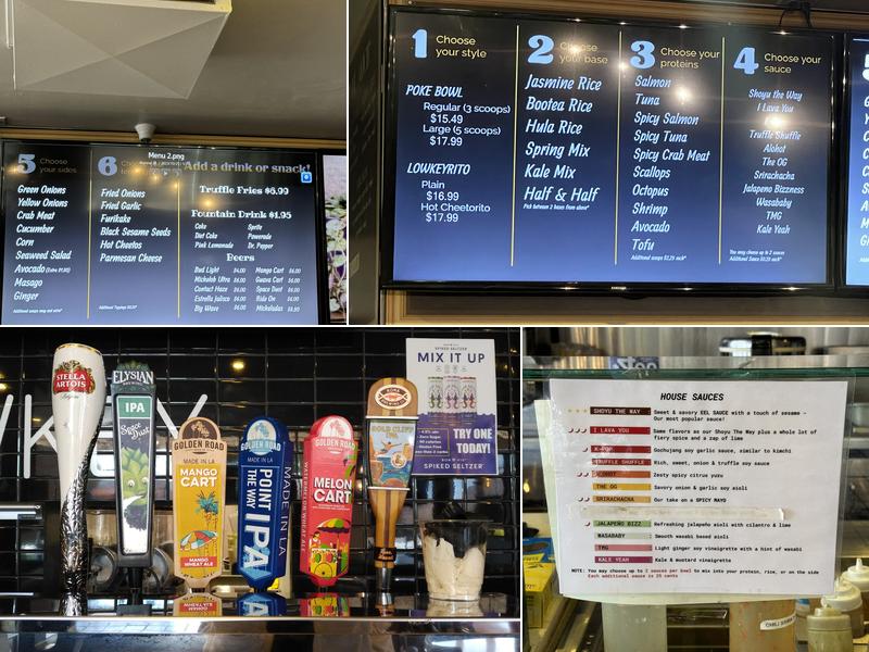 The lowkey poke joint Menu