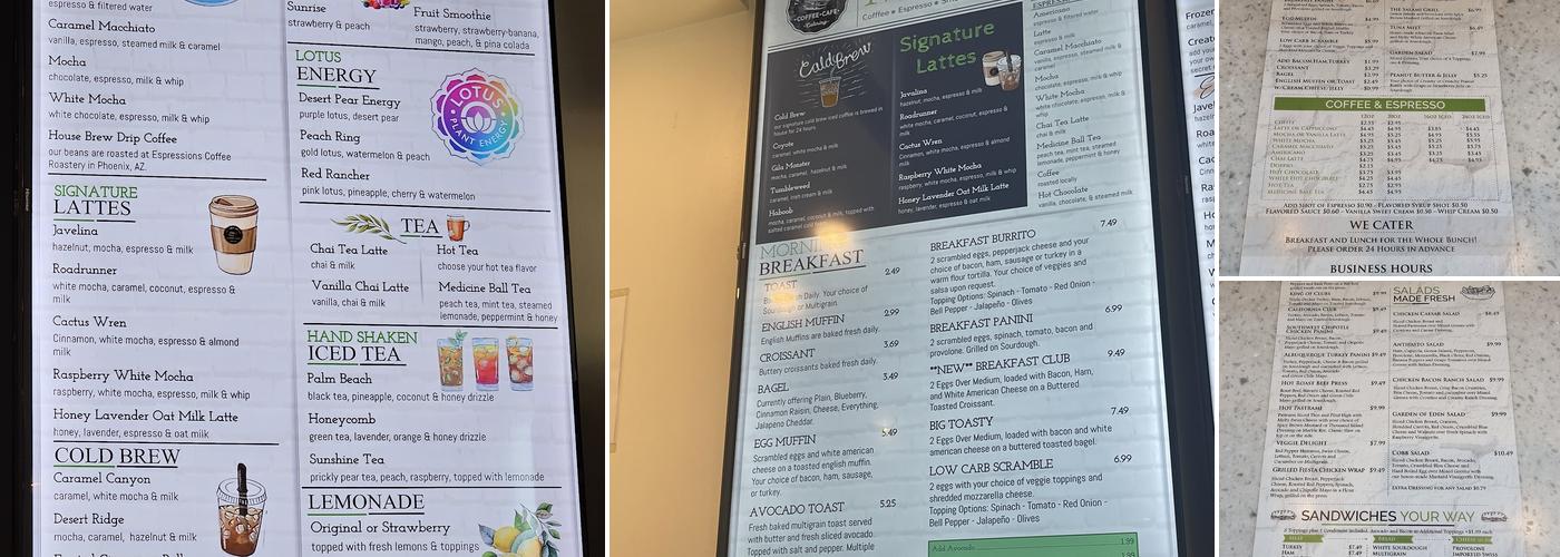 The Lunch Lounge Menu