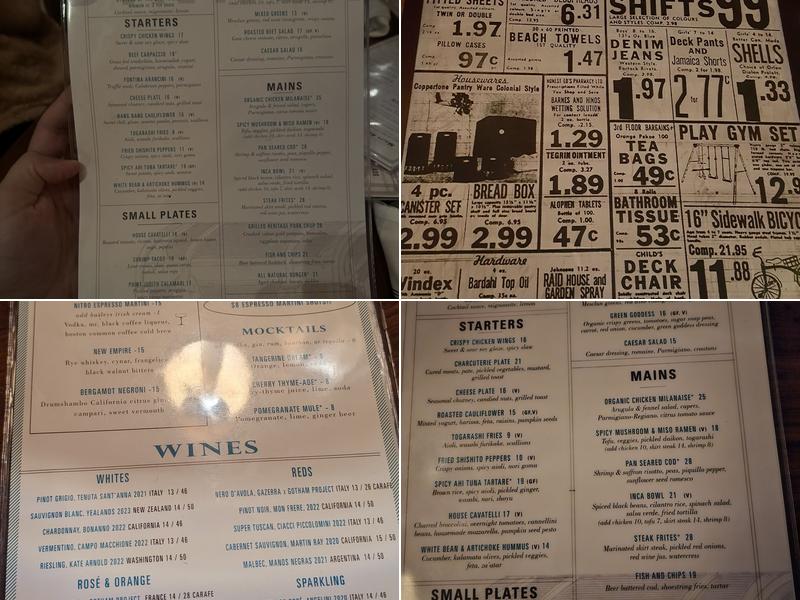 The Merchant Kitchen & Drinks Menu