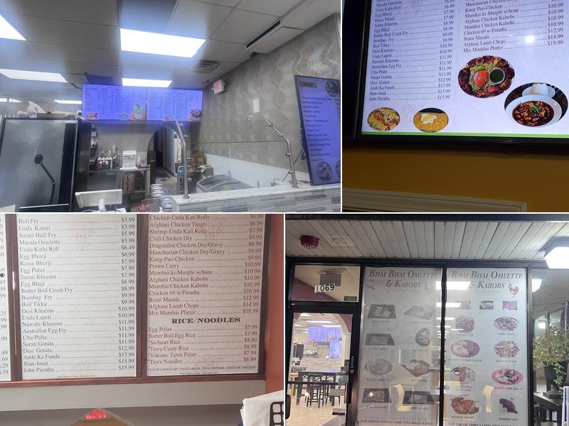 Bhai Bhai Omelette & Kabobs Menu