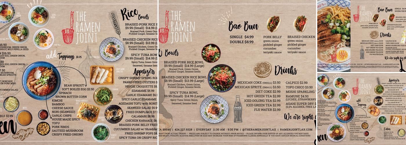 The Ramen Joint Menu