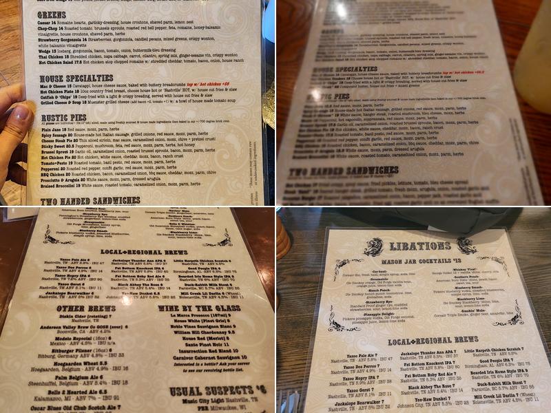 The Stillery Midtown Menu