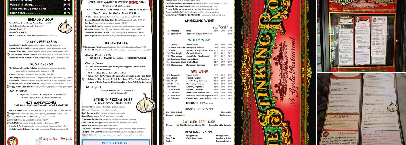 The Stinking Rose Menu