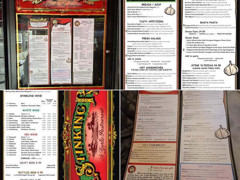 The Stinking Rose Menu