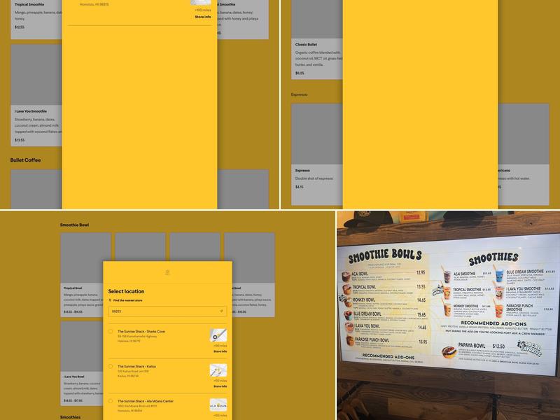 The Sunrise Shack - Waikiki Menu