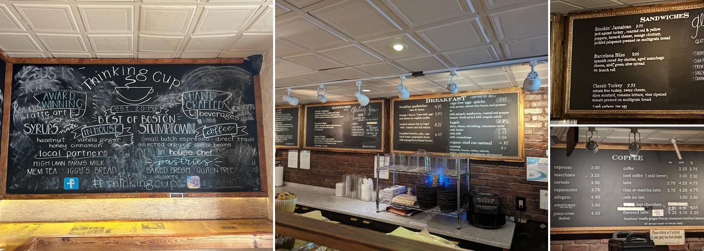 Thinking Cup Menu