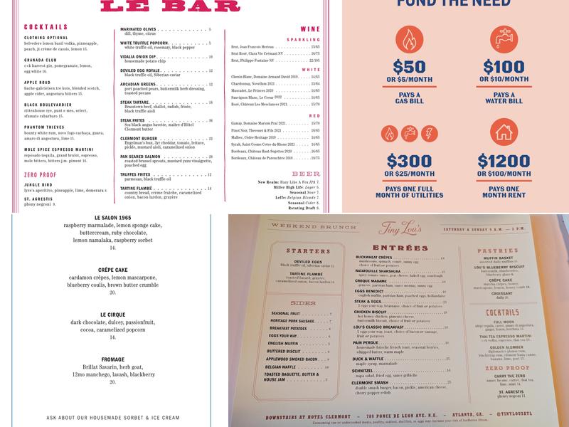 Tiny Lou's Menu