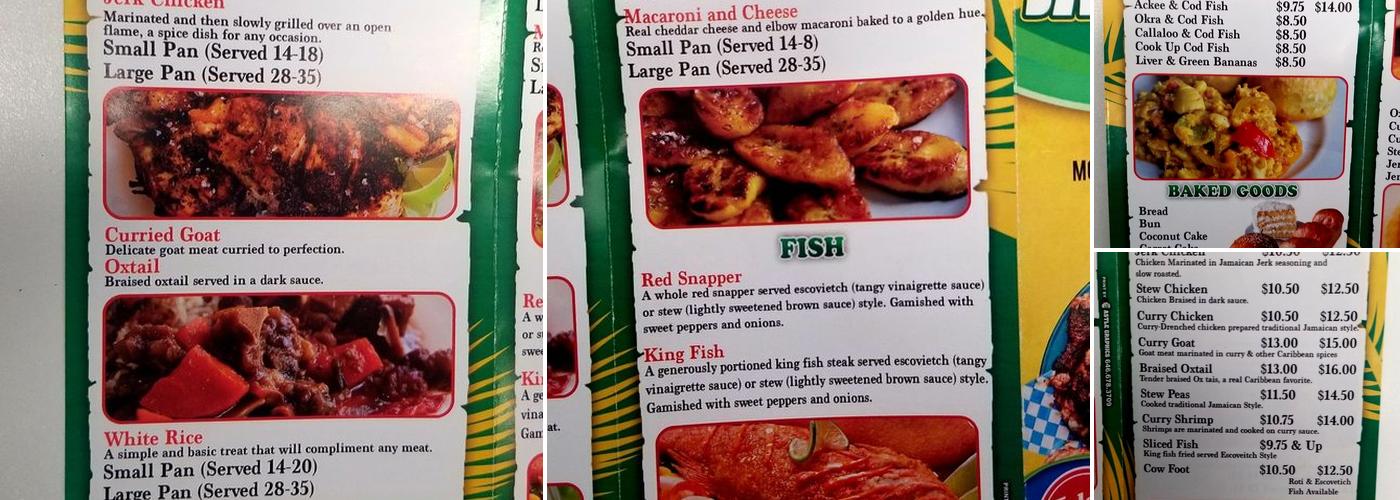T & J Menu