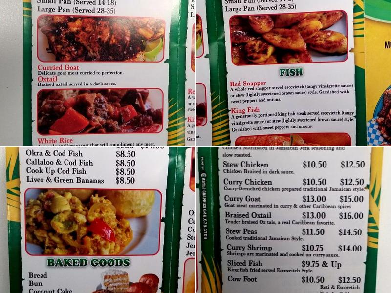 T & J Menu