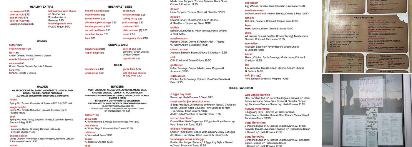 Toast Eatery Menu