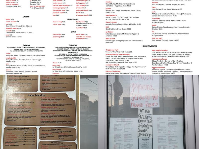Toast Eatery Menu