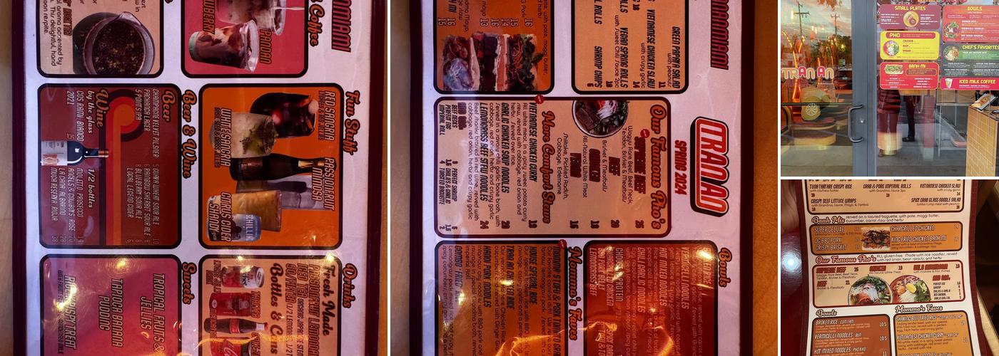 TRAN AN Menu