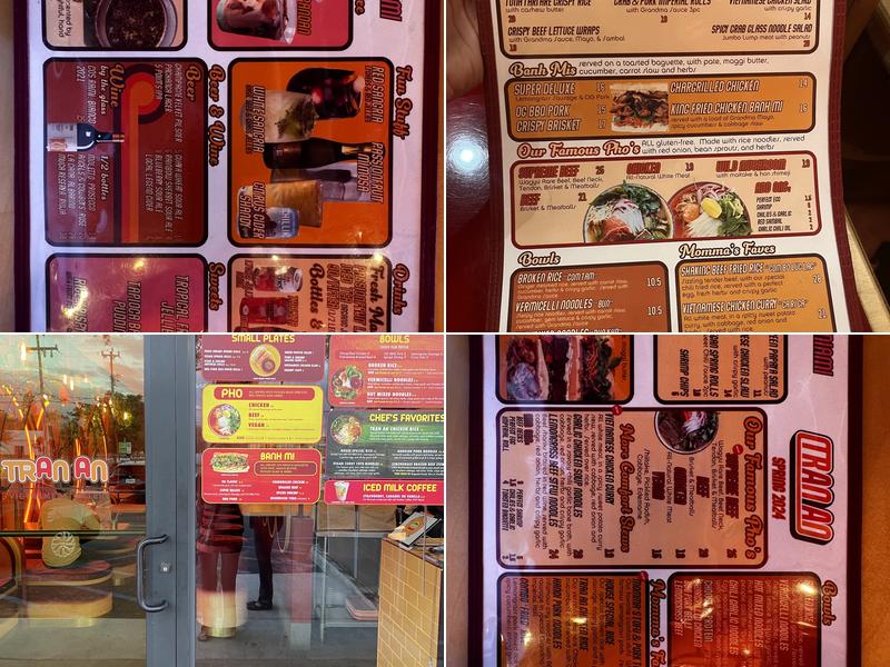 TRAN AN Menu