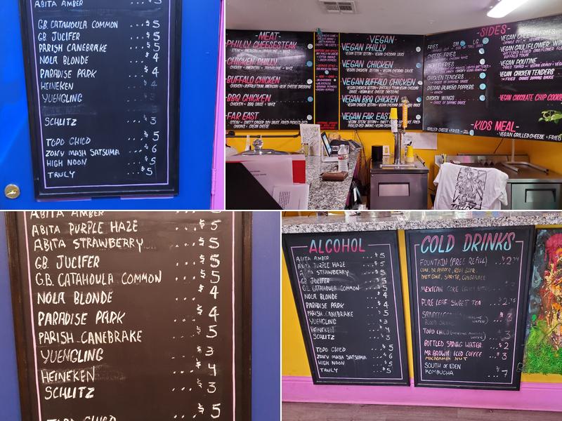 Trilly Cheesesteaks Menu