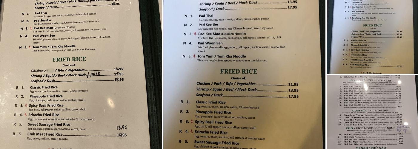 Mekong Menu