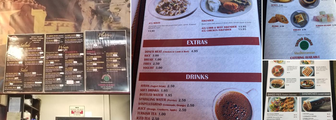 Turkish Kitchen Menu