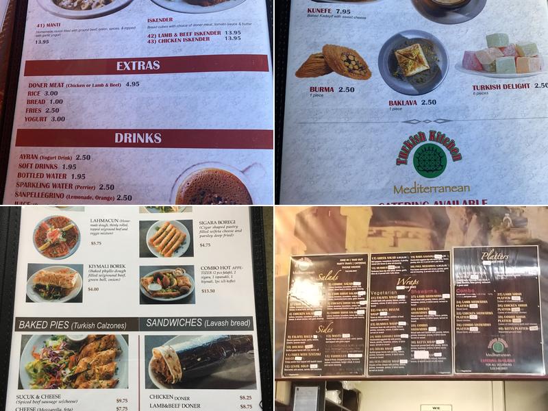 Turkish Kitchen Menu