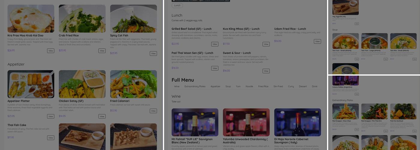 Udom Thai Menu