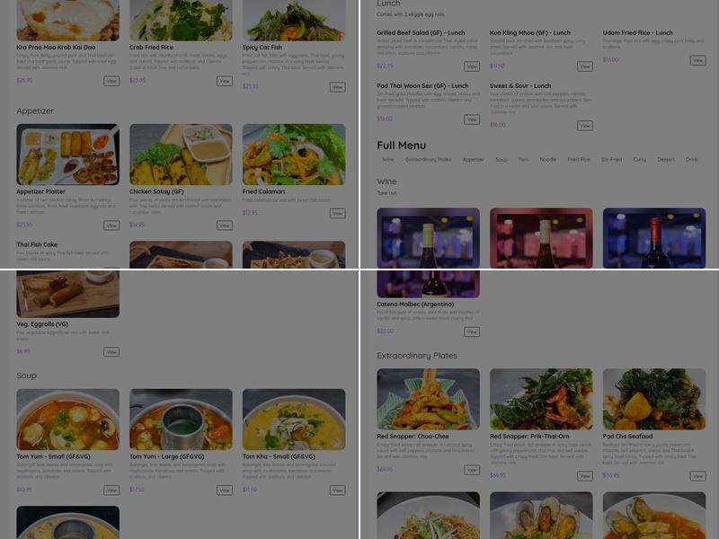 Udom Thai Menu