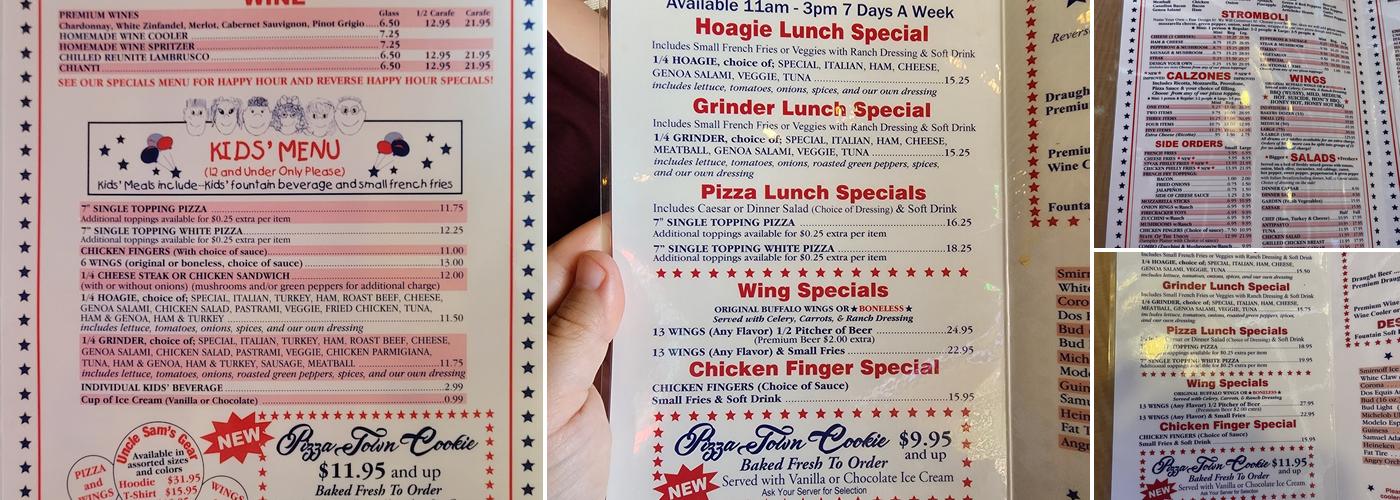 Uncle Sam's Menu