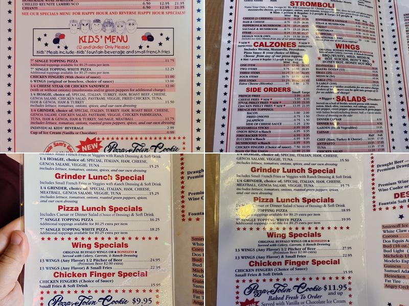 Uncle Sam's Menu